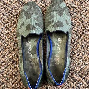 Rothy’s Olive Camo Shoes 7 1/2